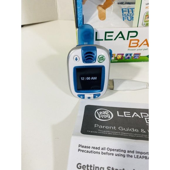 LeapFrog LeapBand Blue Kids Leap Band Activity Watch With Cord Instructions Fun - Picture 12 of 12